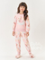 Pijama infantil rosa plie Cinti 12431 na internet