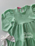 Vestido infantil manga longa verde misty cristais Cinti 12328 - Petit Colorê | Moda Infantil, roupa de Menina, Menino e Bebê 