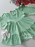 Vestido infantil manga longa verde misty cristais Cinti 12328 - comprar online