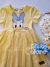 Vestido infantil Daisy com tule amarelo Disney Momi H6627 - Petit Colorê | Moda Infantil, roupa de Menina, Menino e Bebê 