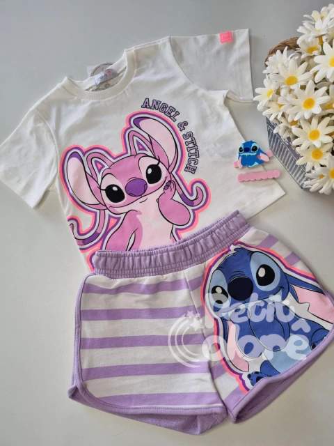 Conjunto infantil Angel e Stitch Disney Momi H6612 - comprar online