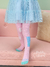 Meia calça infantil rosa e azul Mon Sucré 014