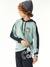 Camiseta infantil capuz manga longa olive Catavento 19022