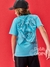Camiseta infantil dinossauro azul céu Catavento 19132 na internet