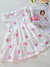 Vestido bebê branco floral Cinti 10279