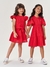 Vestido infantil laise vermelho Cinti 12221 - comprar online