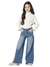 Calça jeans infantil pantalona Mania Kids 6348 na internet