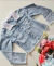 Jaqueta jeans infantil borboleta Gabriela Aquarela 231003
