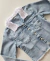 Jaqueta jeans infantil borboleta Gabriela Aquarela 231003 na internet
