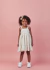 Vestido infantil bege listrado linho com renda Gabriela Aquarela 252050 na internet