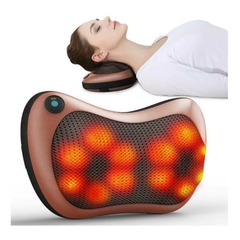 ALMOHADA MASAJEADOR CUELLO CERVICAL 12V 220V AUTO CASA