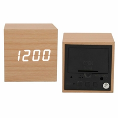 RELOJ DESPERTADOR SIMIL MADERA DIGITAL CHICO - Chucheriaslp