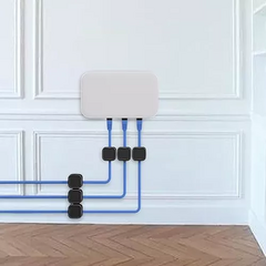 FIJADOR DE CABLE CON IMAN X 3 ( BLANCO) - tienda online