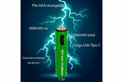 PILAS AAA RECARGABLE - comprar online
