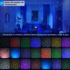 Velador Proyector Parlante Bluetooth Galaxia - Chucheriaslp
