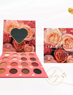 PALETA DE SOMBRAS 16 COLORES IGOODCO C/ESPEJO "ROSAS