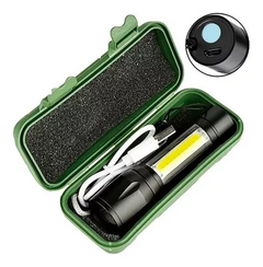 LINTERNA RECARGABLE USB CON ZOOM - tienda online