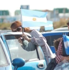 BANDERA DE ARGENTINA 30×45 P/AUTO