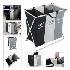 ORGANIZADOR DE ROPA SUCIA TRIPLE - comprar online