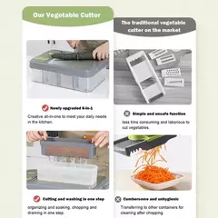 CORTADOR VERDURAS MANDOLINA 28 EN 1 ESTACION