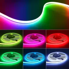 TIRA LED NEON RGB USB APP CONTROL REMOTO USB 5 METROS
