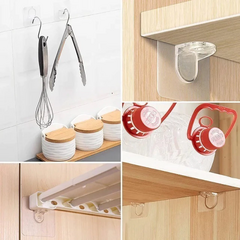 SOPORTE ADHESIVO PARA ESTANTE (4 UNIDADES) - tienda online