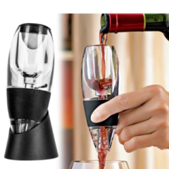 DECANTADOR DE VINO JUGO FILTRADOR AIREADOR OXIGENADOR + BASE