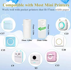 PAPEL TRANSPARENTE AUTOADHESIVO MINI IMPRESORA - comprar online
