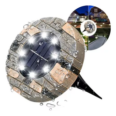 ESTACA SOLAR P/ JARDIN LUZ LED