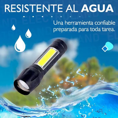 LINTERNA RECARGABLE USB CON ZOOM - comprar online
