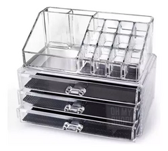 ORGANIZADOR DE COSMETICOS DOBLE CON CAJONES - Chucheriaslp