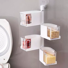 ESPECIERO CONDIMENTERO GIRATORIO DE PARED AUTOADHESIVO - comprar online