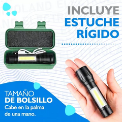 Imagen de LINTERNA RECARGABLE USB CON ZOOM