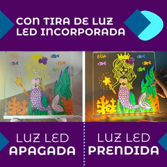 PIZARRA LED MAGICA CON MARCADORES GRANDE - Chucheriaslp