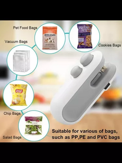 SELLADOR DE BOLSA RECARGABLE USB - tienda online
