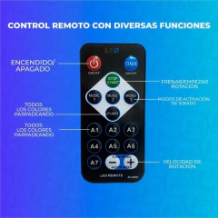 BOLA LED DISCO CON CONTOL REMOTO en internet