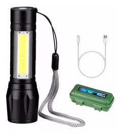 LINTERNA RECARGABLE USB CON ZOOM - comprar online