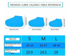CUBRE ZAPATO ZAPATILLA SILICONA IMPERMEABLE - Chucheriaslp