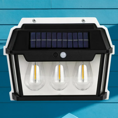 LAMPARA SOLAR DE PARED TRIPLE - Chucheriaslp
