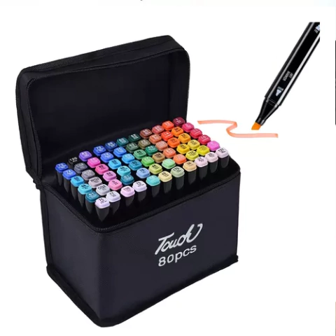 MARCADOR DOBLE PUNTA X 80