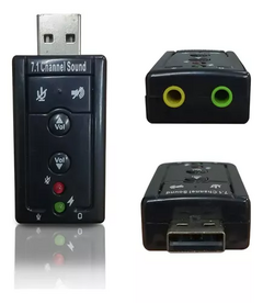 ADAPTADOR USB DE TARJETA DE SONIDO VIRTUAL DE 7.1 CANALES - comprar online