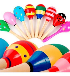 MARACA DE MADERA 19.5 CM en internet