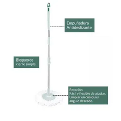 Mopa lampazo con balde centrifugador 360 - Chucheriaslp