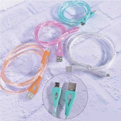 CABLE V8 CON LUZ BLANCO