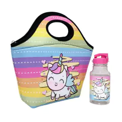 LONCHERA NEOPRENE CON BOTELLA - comprar online