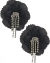 brinco flor preta com miolo de strass nicoleta 