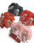 brinco flor preta com miolo de strass nicoleta 