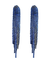 brinco strass azul franjas nicoleta 