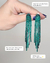 brinco strass verde nicoleta franjas 