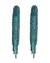 brinco strass verde nicoleta franjas 